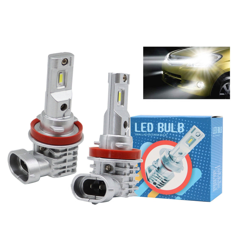 DURAFORCE H11 H8 H9 LED Headlight Kit 6500K 360000LM Super Bright High Low Beam Bulbs