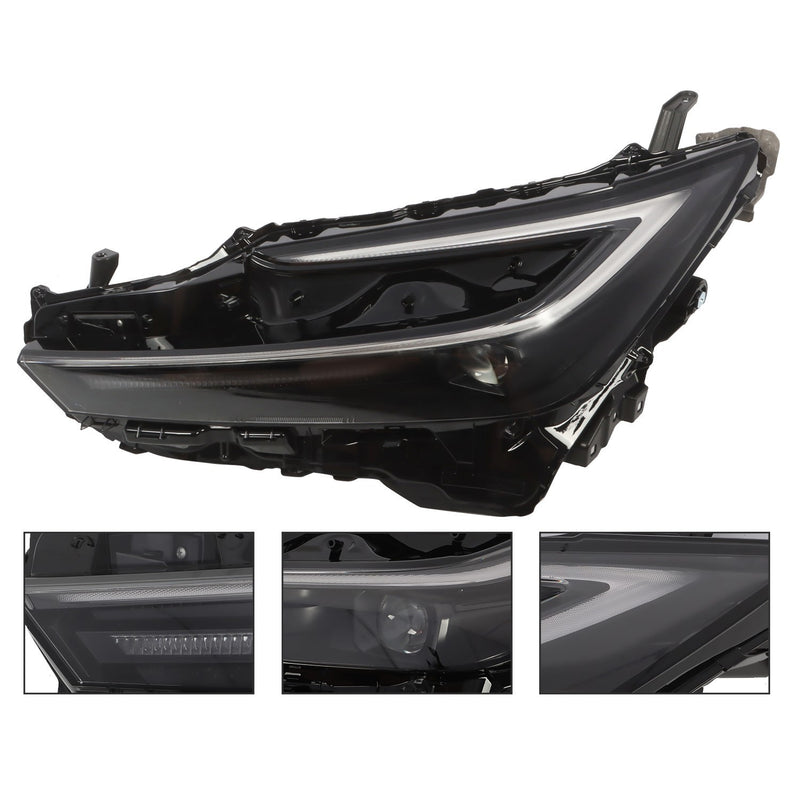 DURAFORCE Left Driver Side Headlight Assembly for 2023-2024 Toyota Prius