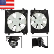 DURAFORCE Pair Cooling Fans Set of 2 Left & Right for Honda Civic Driver & Passenger Side