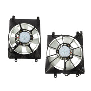 DURAFORCE Pair Cooling Fans Set of 2 Left & Right for Honda Civic Driver & Passenger Side