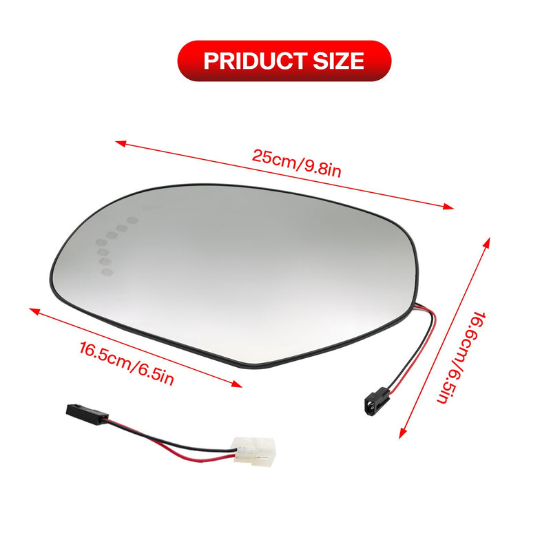DURAFORCE Heated Driver Side Mirror Glass 2007-2013 Cadillac Chevrolet Tahoe GMC