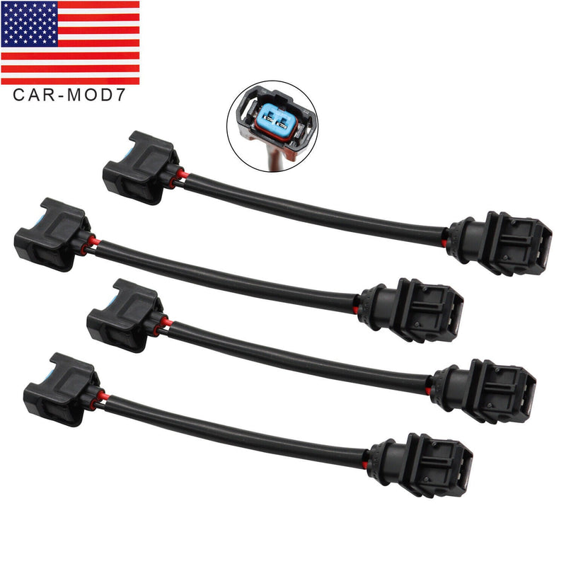 DURAFORCE New OBD1 to OBD2 Fuel Injector Jumper Harness Adapter for Honda 4 Cylinders
