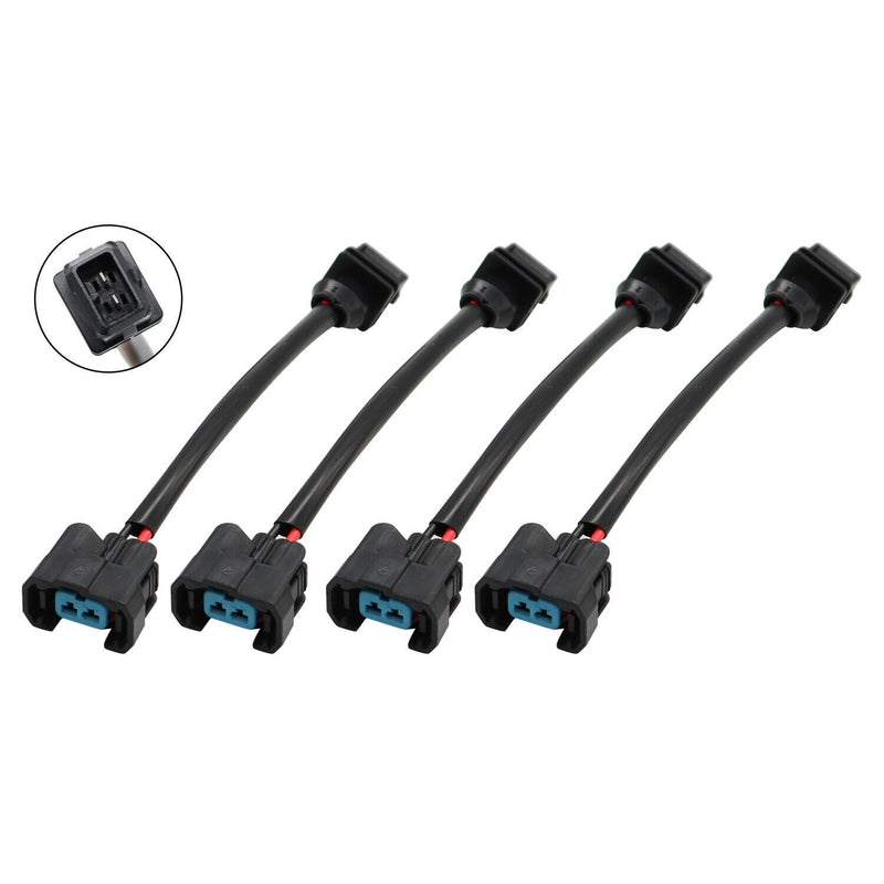 DURAFORCE New OBD1 to OBD2 Fuel Injector Jumper Harness Adapter for Honda 4 Cylinders