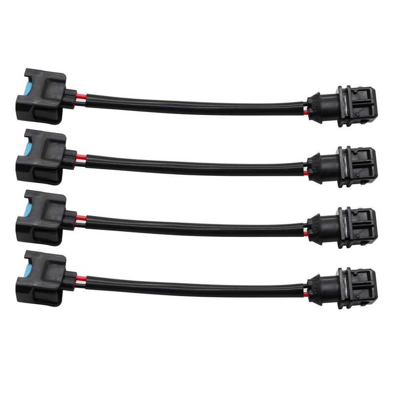 DURAFORCE New OBD1 to OBD2 Fuel Injector Jumper Harness Adapter for Honda 4 Cylinders