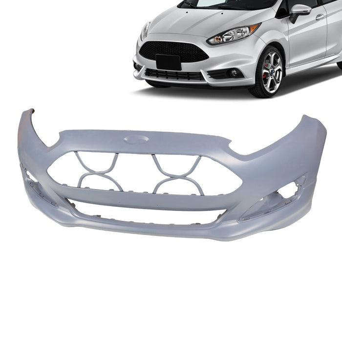 DURAFORCE Primered Front Bumper Cover for 2014-2019 Ford Fiesta Sedan Hatchback
