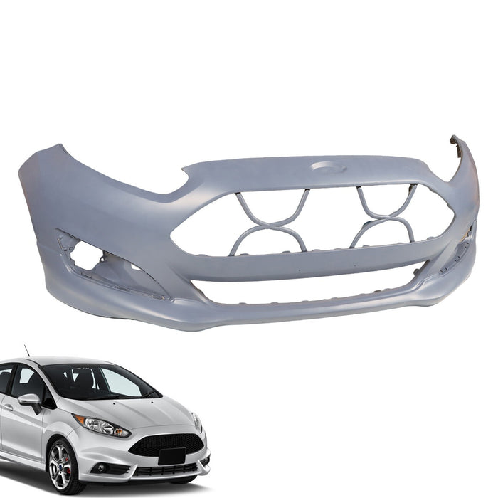 DURAFORCE Primered Front Bumper Cover for 2014-2019 Ford Fiesta Sedan Hatchback