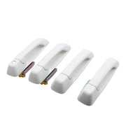 DURAFORCE Set of 4 Bright White Front & Rear Door Handles for Dodge Ram 2012-2018