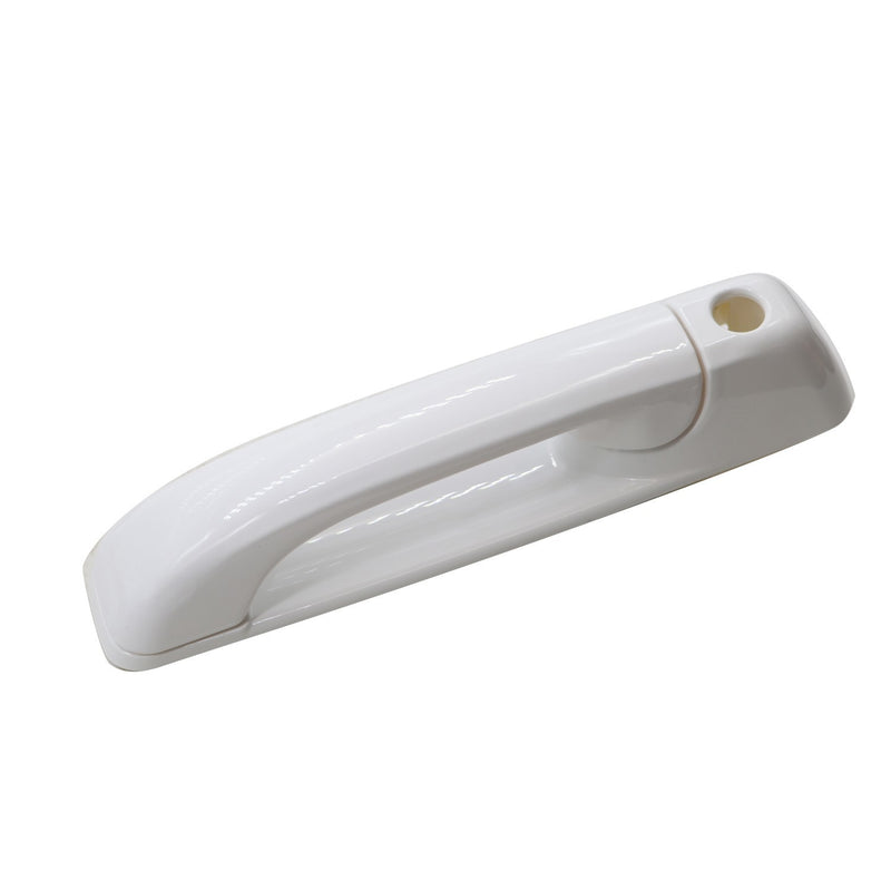DURAFORCE Set of 4 Bright White Front & Rear Door Handles for Dodge Ram 2012-2018