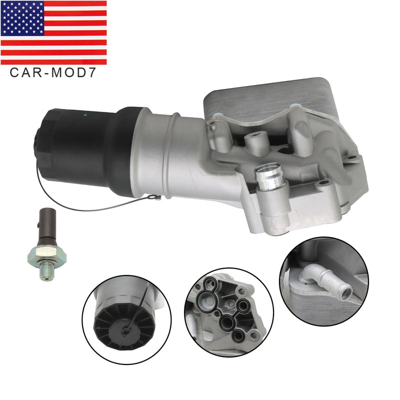 DURAFORCE Oil Cooler Filter Housing for VW Jetta 2005-2014 & Golf 2010-2014 2.5L