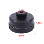 DURAFORCE 64MM Oil Filter Cap Wrench Socket Remover Tool for Toyota Lexus 14 Flutes