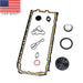 DURAFORCE Oil Pan Gasket Set with Oil Cooler Seal for BMW M135i 335i 435i 535i X5 X6 N54 N