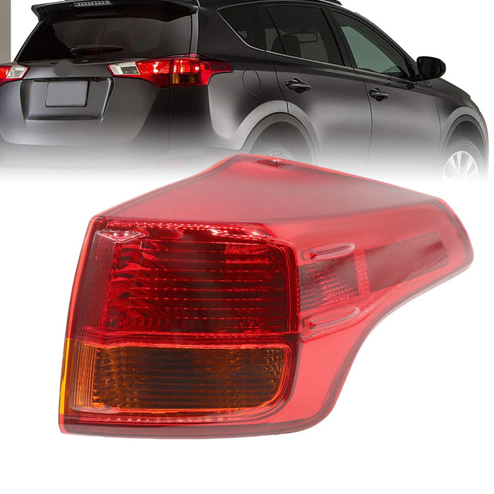 DURAFORCE 2013-2015 Toyota RAV4 Right Outer Halogen Tail Light Assembly Passenger Side