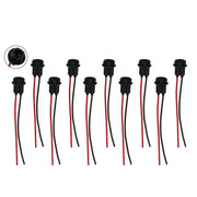 DURAFORCE Pack of 10 T10 194 168 Pigtail Light Wiring Harness Socket Extension