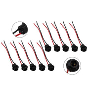 DURAFORCE Pack of 10 T10 194 168 Pigtail Light Wiring Harness Socket Extension