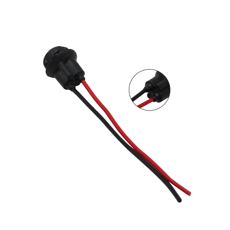 DURAFORCE Pack of 10 T10 194 168 Pigtail Light Wiring Harness Socket Extension