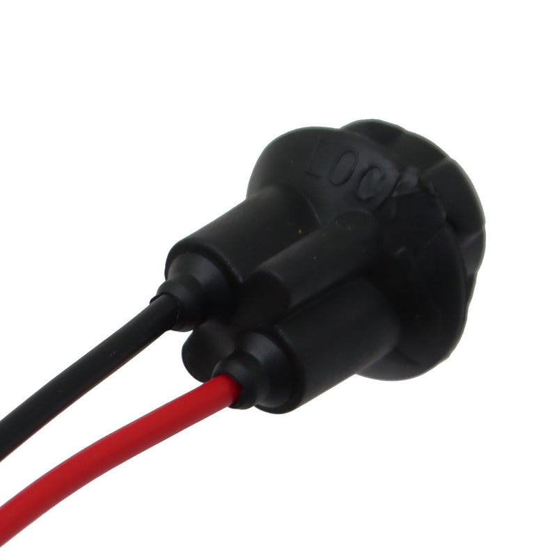 DURAFORCE Pack of 10 T10 194 168 Pigtail Light Wiring Harness Socket Extension