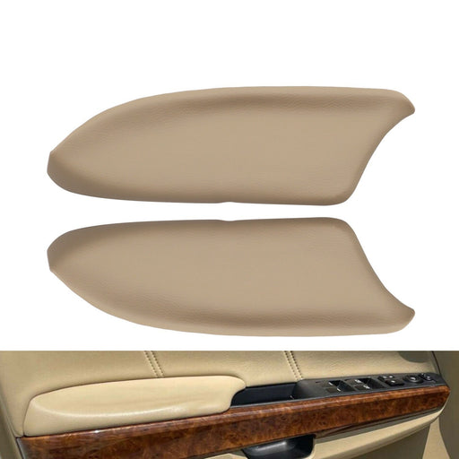DURAFORCE Beige Leather Front Door Armrest Pair LH & RH for 2008-2012 Honda Accord