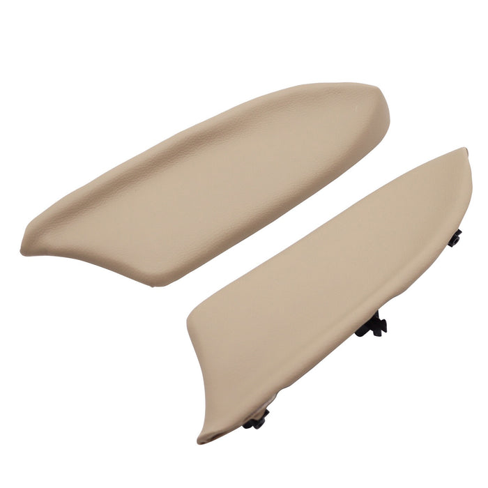 DURAFORCE Beige Leather Front Door Armrest Pair LH & RH for 2008-2012 Honda Accord