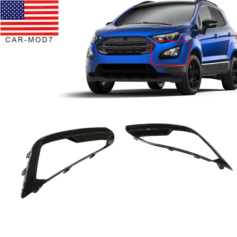 DURAFORCE Ford EcoSport 2018-2021 Fog Light Bezel Cover Frame Black Pair