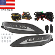 DURAFORCE LED Fog Lights Pair for 2005-2008 Toyota Corolla & 2002-2004 Camry Bumper Lamps