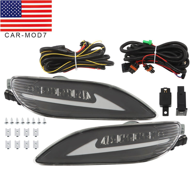 DURAFORCE LED Fog Lights Pair for 2005-2008 Toyota Corolla & 2002-2004 Camry Bumper Lamps