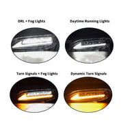 DURAFORCE LED Fog Lights Pair for 2005-2008 Toyota Corolla & 2002-2004 Camry Bumper Lamps