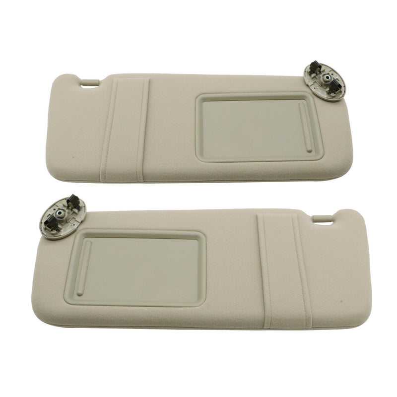 DURAFORCE Pair Sun Visors Left & Right for 2007-2011 Toyota Camry Beige Tan