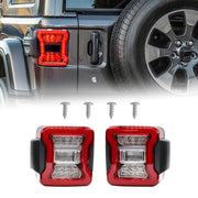 DURAFORCE Pair LED Tail Lights Rear Brake Turn Signal Lamps for 2007-2018 Jeep Wrangler JK