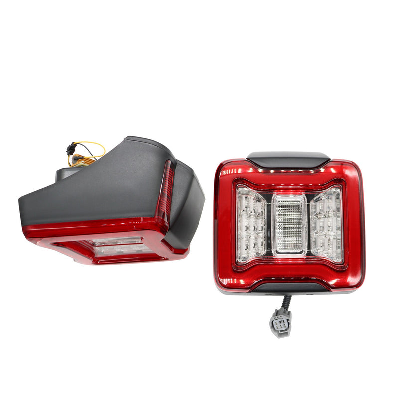 DURAFORCE Pair LED Tail Lights Rear Brake Turn Signal Lamps for 2007-2018 Jeep Wrangler JK