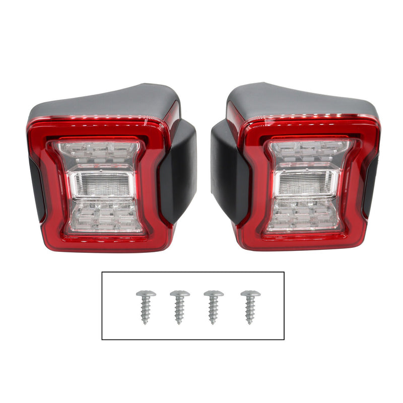DURAFORCE Pair LED Tail Lights Rear Brake Turn Signal Lamps for 2007-2018 Jeep Wrangler JK