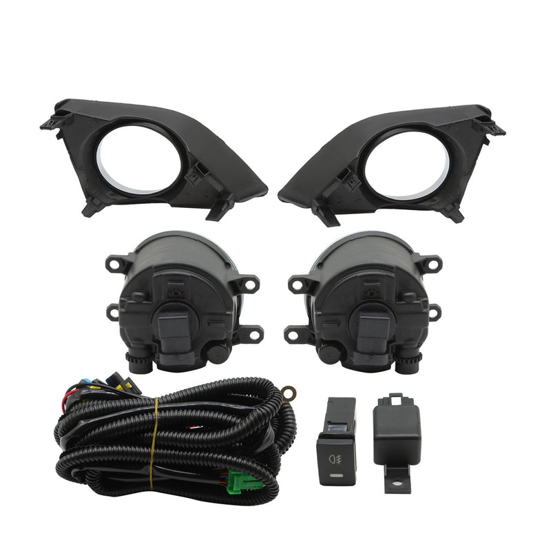 DURAFORCE 2009-2010 Toyota Corolla Clear Fog Lights Pair w/ Covers & Switch
