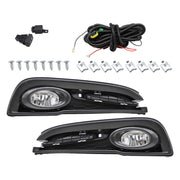 DURAFORCE Pair 2013-2015 Honda Civic Sedan Clear Fog Lights Bumper Lamps w/Wiring