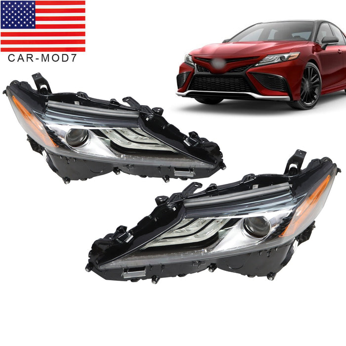 DURAFORCE 2018-2022 Toyota Camry XSE XLE Full LED Headlights Pair Left & Right Side