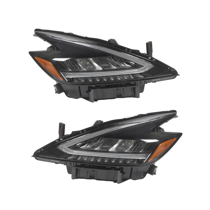 DURAFORCE 2022-2023 Nissan Murano LED Headlights Black Housing Factory Headlamps Pair