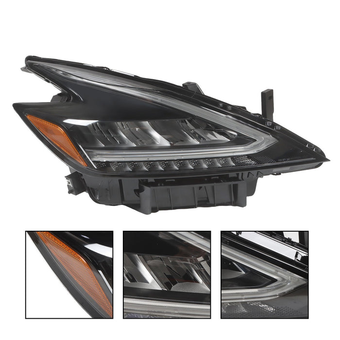 DURAFORCE 2022-2023 Nissan Murano LED Headlights Black Housing Factory Headlamps Pair