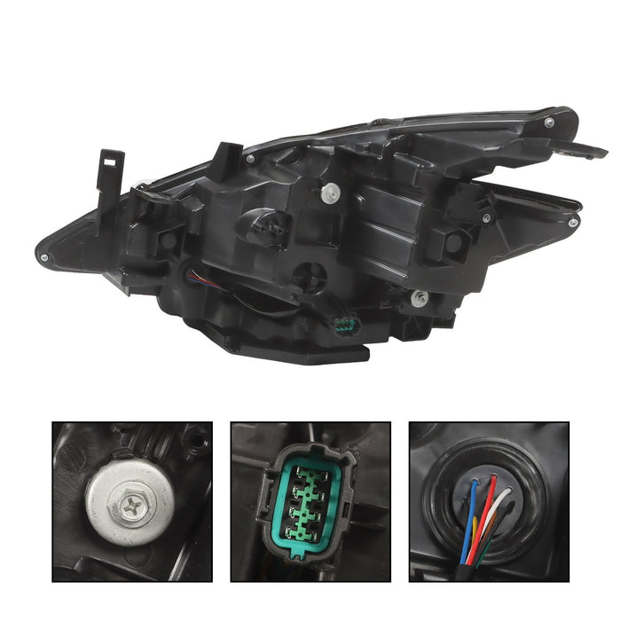 DURAFORCE 2022-2023 Nissan Murano LED Headlights Black Housing Factory Headlamps Pair
