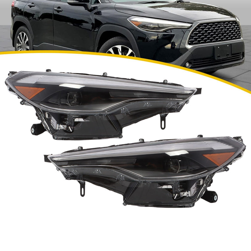 DURAFORCE 2022-2024 Toyota Corolla Cross XLE LED Headlights Pair Left & Right Side