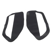 DURAFORCE Pair of Black Leather Door Panel Inserts for Ford Mustang 2005-2009