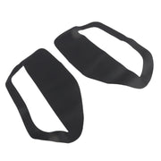 DURAFORCE Pair of Black Leather Door Panel Inserts for Ford Mustang 2005-2009