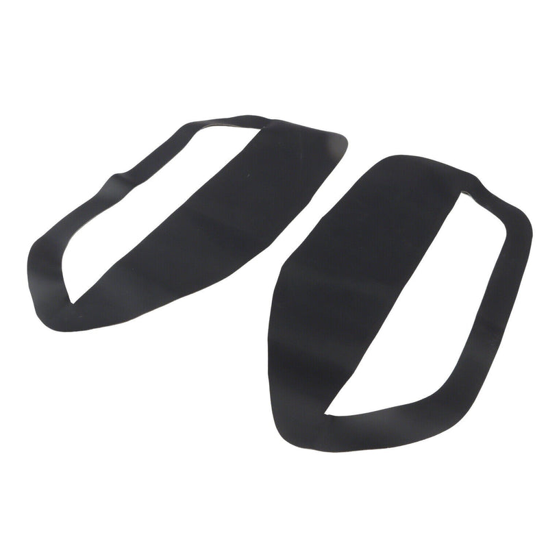 DURAFORCE Pair of Black Leather Door Panel Inserts for Ford Mustang 2005-2009