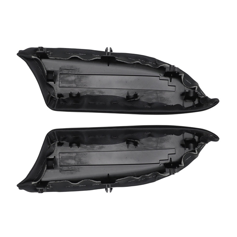 DURAFORCE Pair for Honda Accord 2008-2012 Front Door Armrest Lid Cover Black Sedan