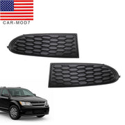 DURAFORCE Dodge Journey Front Bumper Fog Light Covers Bezel 2011-2020 Pair