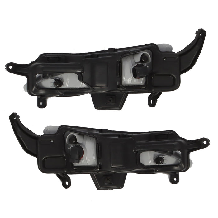 DURAFORCE 2011-2013 Kia Optima Front Bumper Fog Lights & Bezels Set Pair