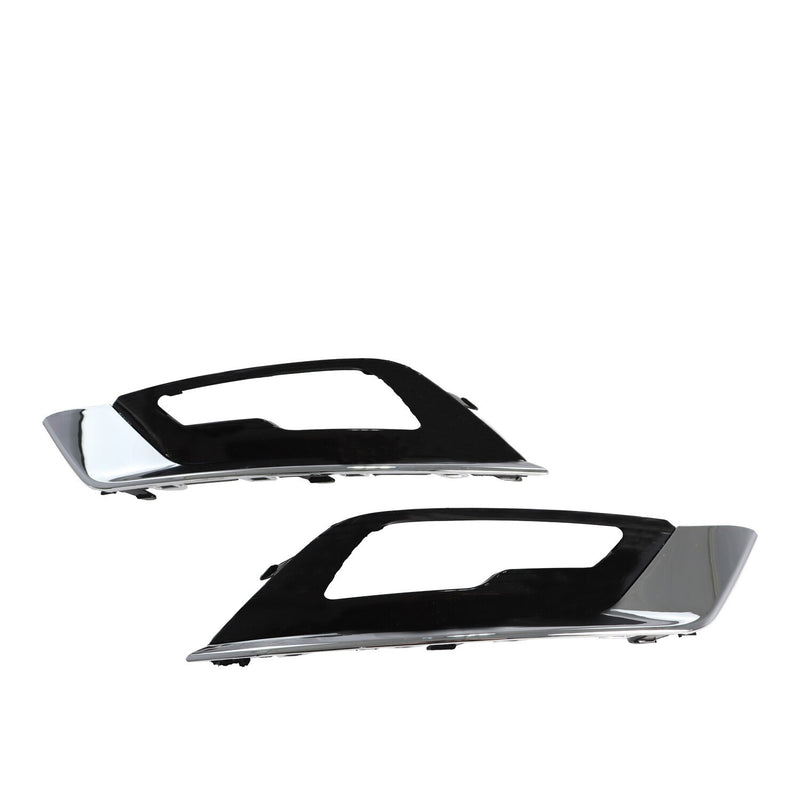 DURAFORCE Ford Fusion Mondeo 2017-2018 Front Bumper LED Fog Lights with Cover Bezel Pair