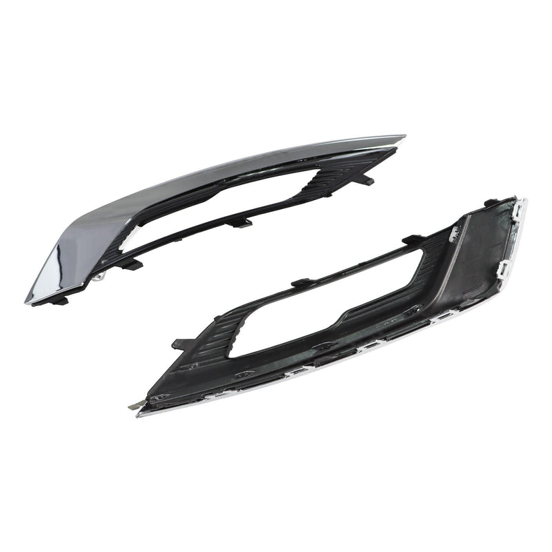 DURAFORCE Ford Fusion Mondeo 2017-2018 Front Bumper LED Fog Lights with Cover Bezel Pair