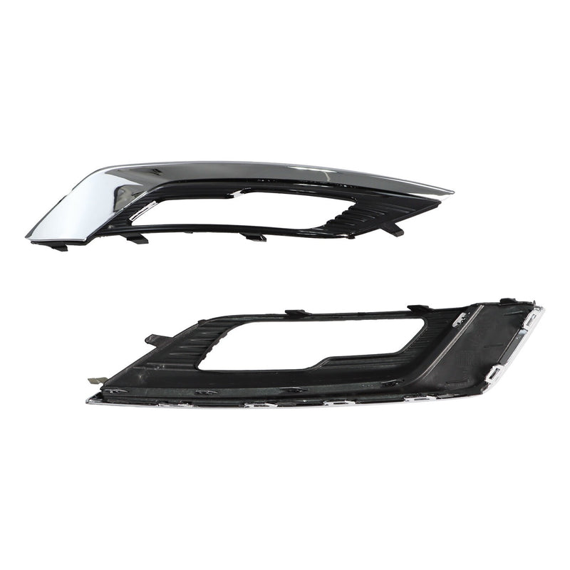 DURAFORCE Ford Fusion Mondeo 2017-2018 Front Bumper LED Fog Lights with Cover Bezel Pair