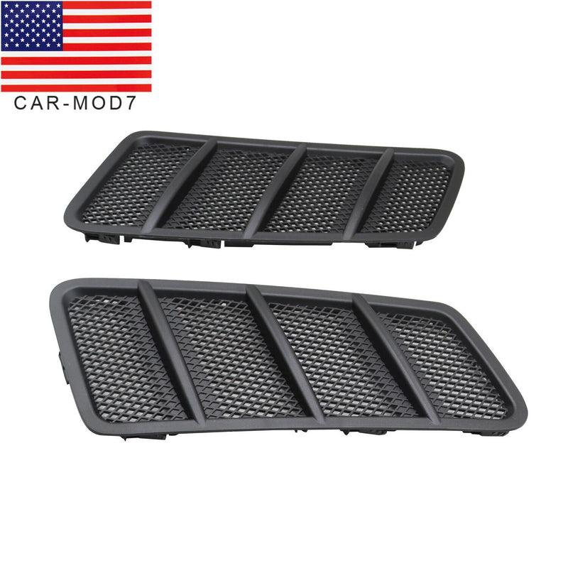 DURAFORCE Pair Front Hood Vent Mesh Grille Trim Cover for Mercedes W166 GL ML350 12-15