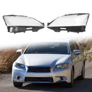 DURAFORCE Pair Headlight Lens Clear Cover LH & RH for 2013-2015 Lexus GS350 GS450h