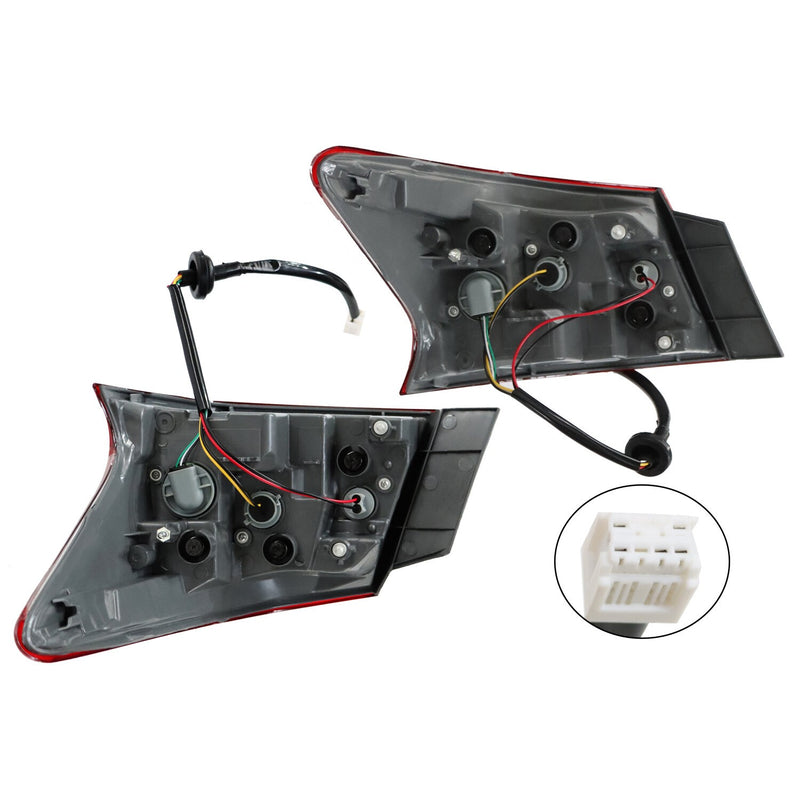 DURAFORCE Pair LED Tail Lights Outer LH RH for 2013-2015 Nissan Sentra Left & Right
