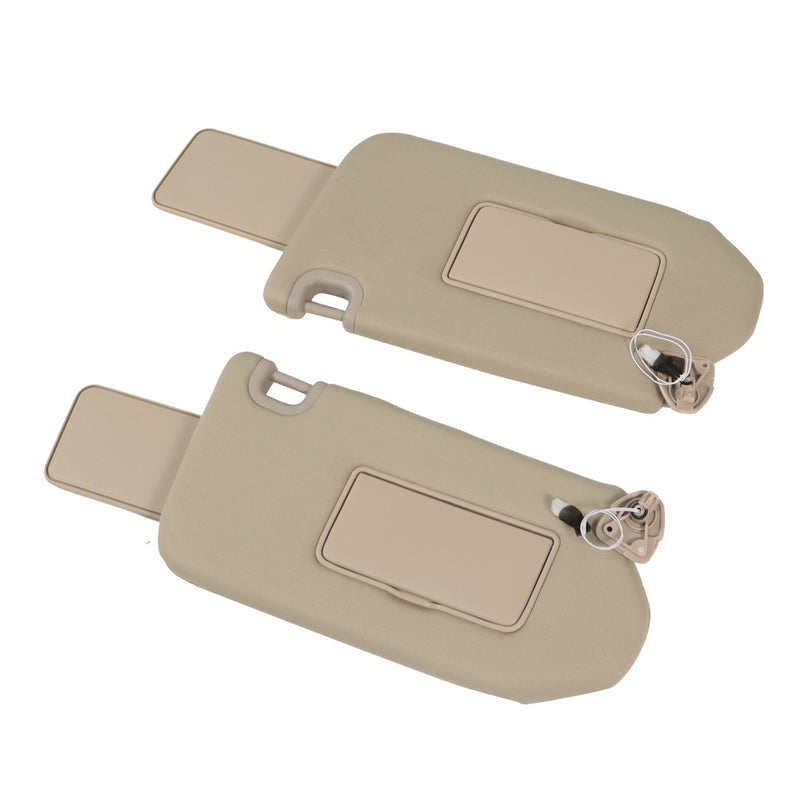 DURAFORCE Pair LH RH Sun Visor w/Lamp for 2013-18 Nissan Pathfinder 2014-17 Infiniti QX60